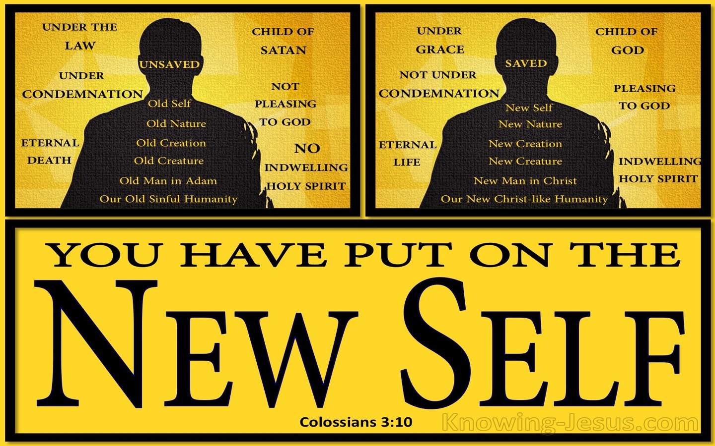 Colossians 3:10 Put On The New Self (black)